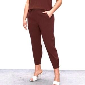 NEW Aritzia Babaton Dexter Mid Rise Jogger Pants Truffle Brown Women's Size XS